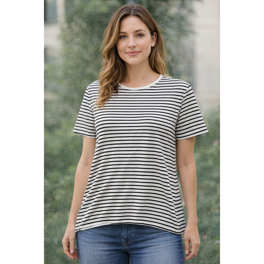 Frank & Eileen Josephine Half Sleeve Tee Lab T-Shirt size Small Striped